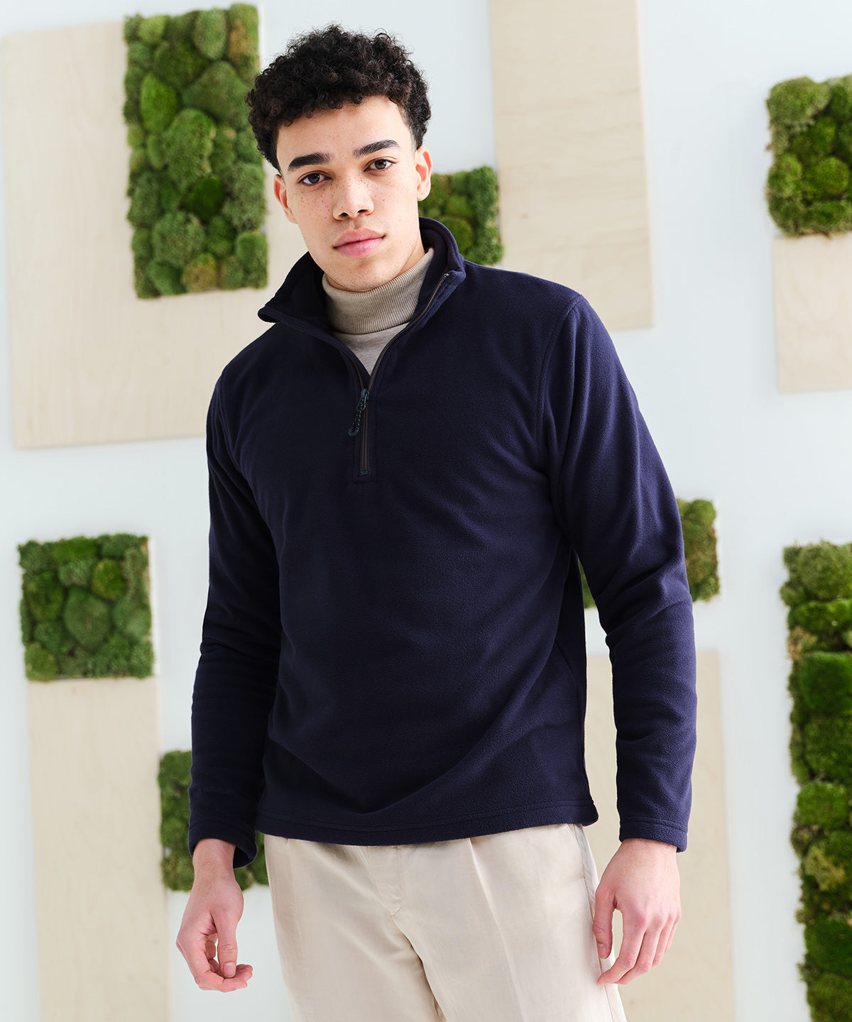 Mens Recycled Half Zip Fleece Honestly Made
