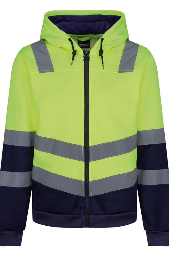 Regatta High Visibility Pro HiVis Full Zip Hoodie Safetywear