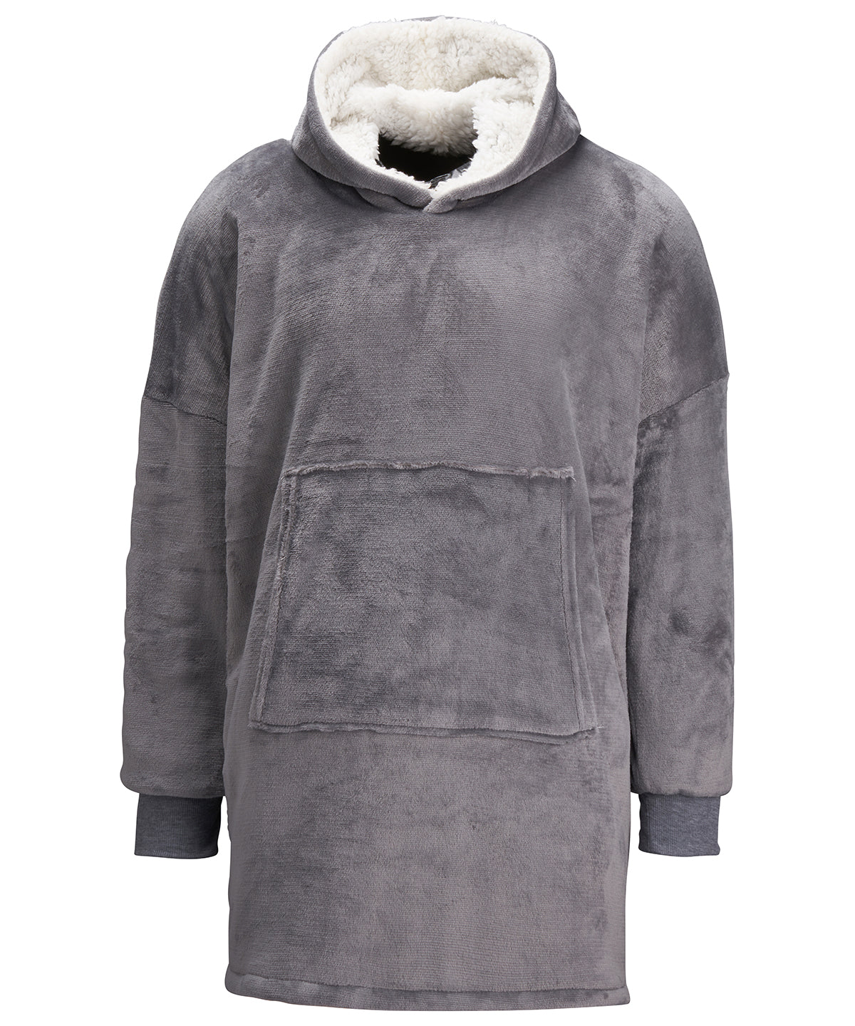 Oversized Reversible Sherpa Hoodie Unisex Adult Hoodies