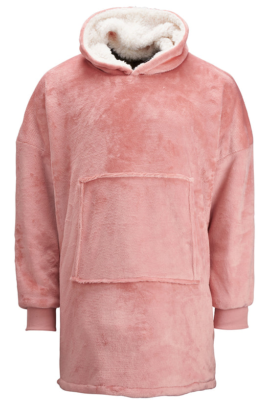 Oversized Reversible Sherpa Hoodie Unisex Adult Hoodies