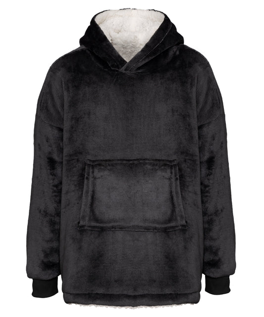 Kids Oversized Reversible Sherpa Hoodie Ribbon The Kids