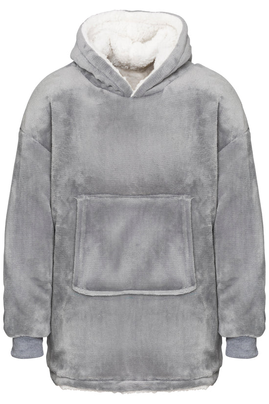 Kids Oversized Reversible Sherpa Hoodie Ribbon The Kids