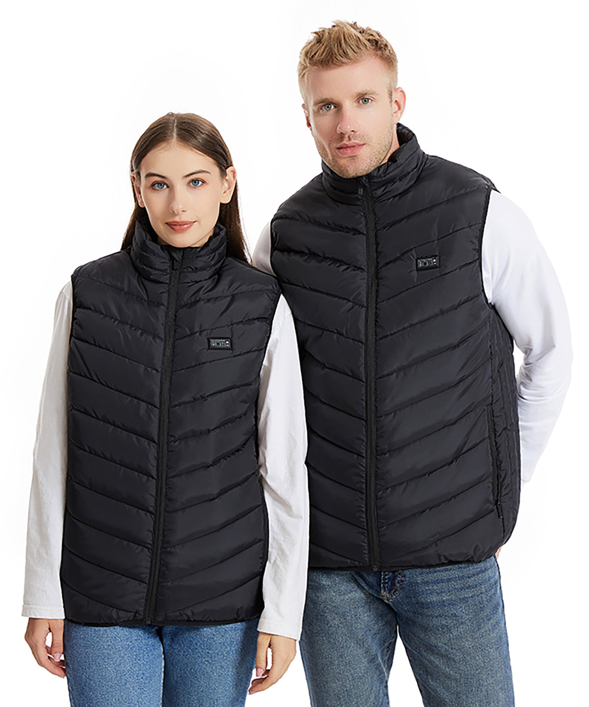 Black Eskimo Unisex Heated Padded Gilet with 5 Heating Zones