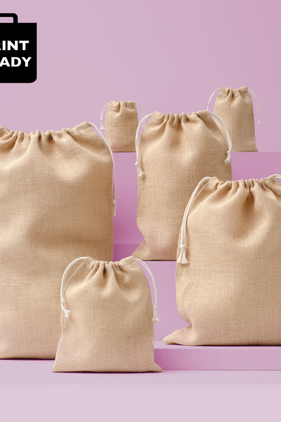 EcoFriendly Jute Stuff Bag for Versatile Storage