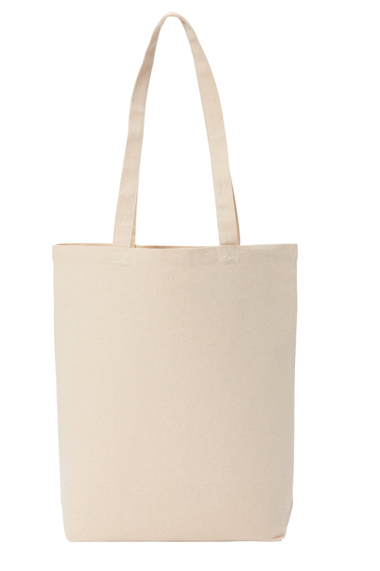 Premium Recycled Canvas Shopper Bag with Bottom Gusset