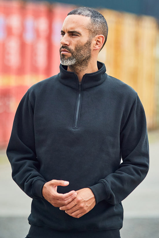 ProRTX Pro Neck Zip Sweatshirt for Men Plus Sizes