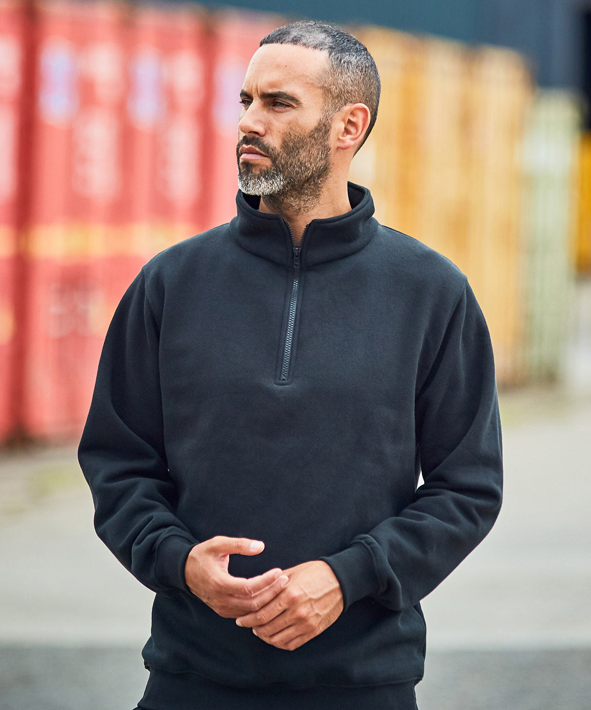 ProRTX Pro Neck Zip Sweatshirt for Men Plus Sizes