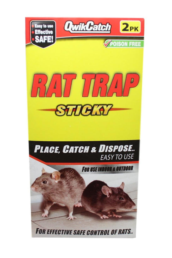 Strong Sticky Rat Glue Board Traps 2 Pack Pest Control Solution