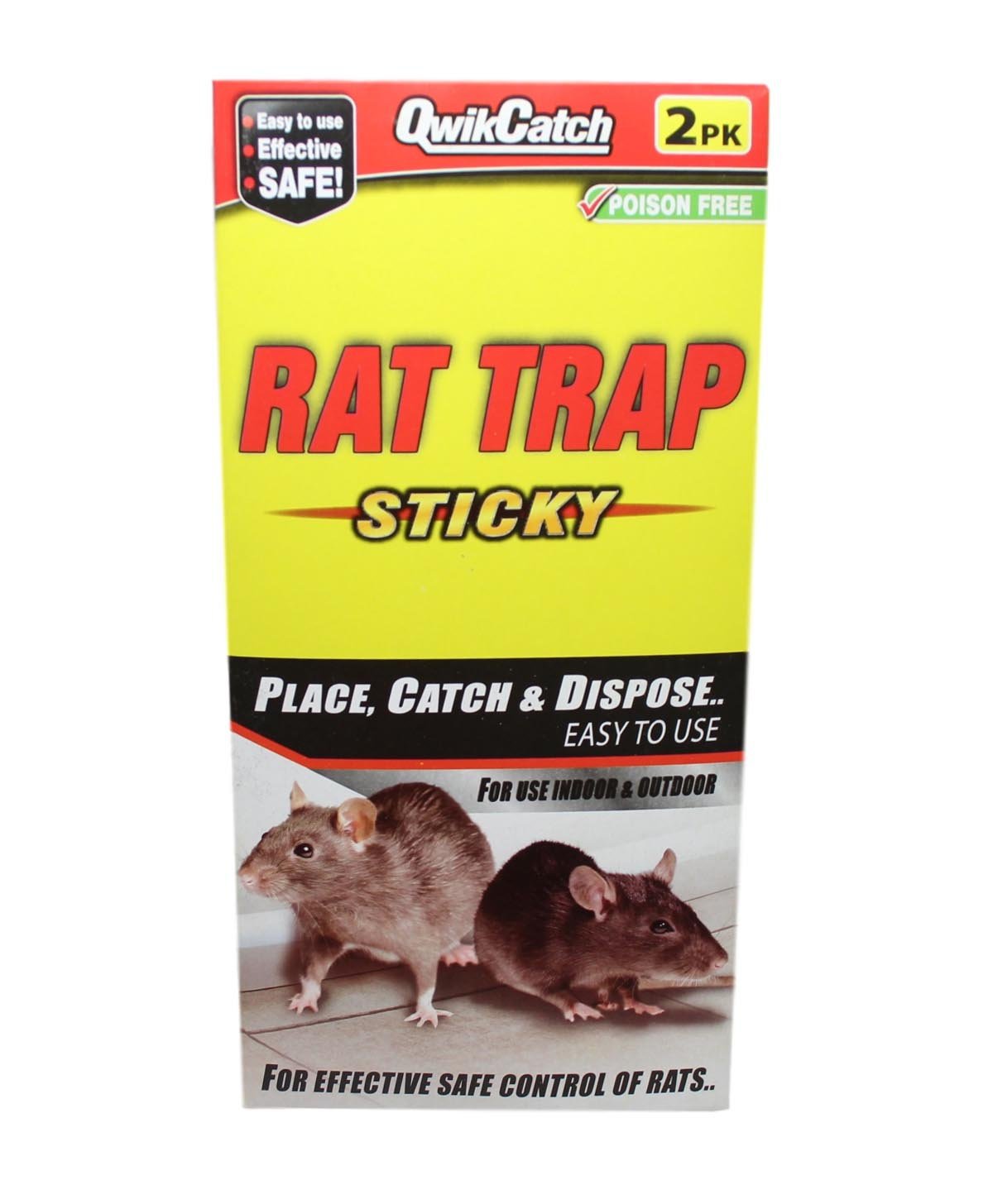 Strong Sticky Rat Glue Board Traps 2 Pack Pest Control Solution