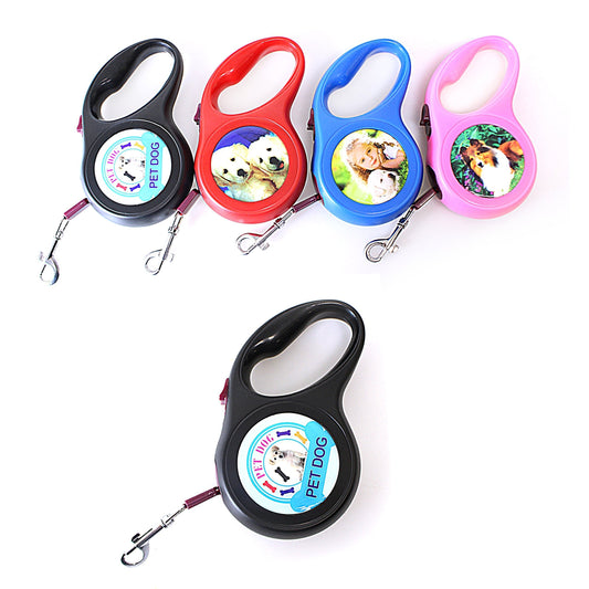 Durable 5m Retractable Dog Training Leash with Assorted Designs and Colors