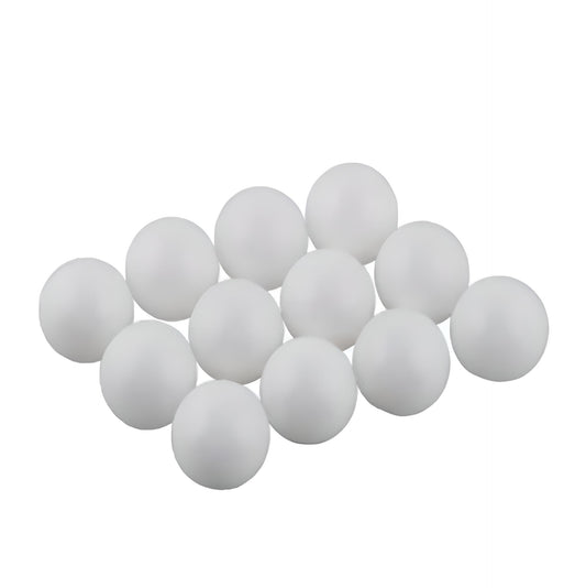 12 White Ping Pong Balls Lightweight Durable