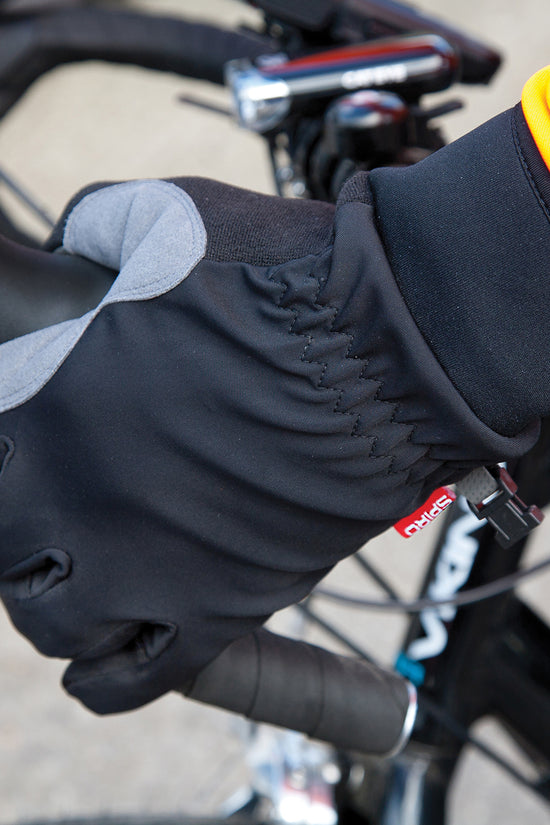 BlackGrey Spiro Long Cycling Gloves Enhanced Comfort and Grip