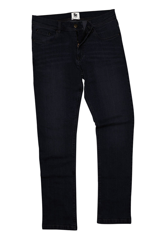Leo Straight Fit Stretch Denim Jeans Mens Trousers