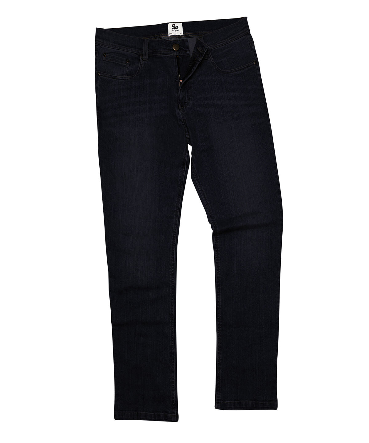 Leo Straight Fit Stretch Denim Jeans Mens Trousers
