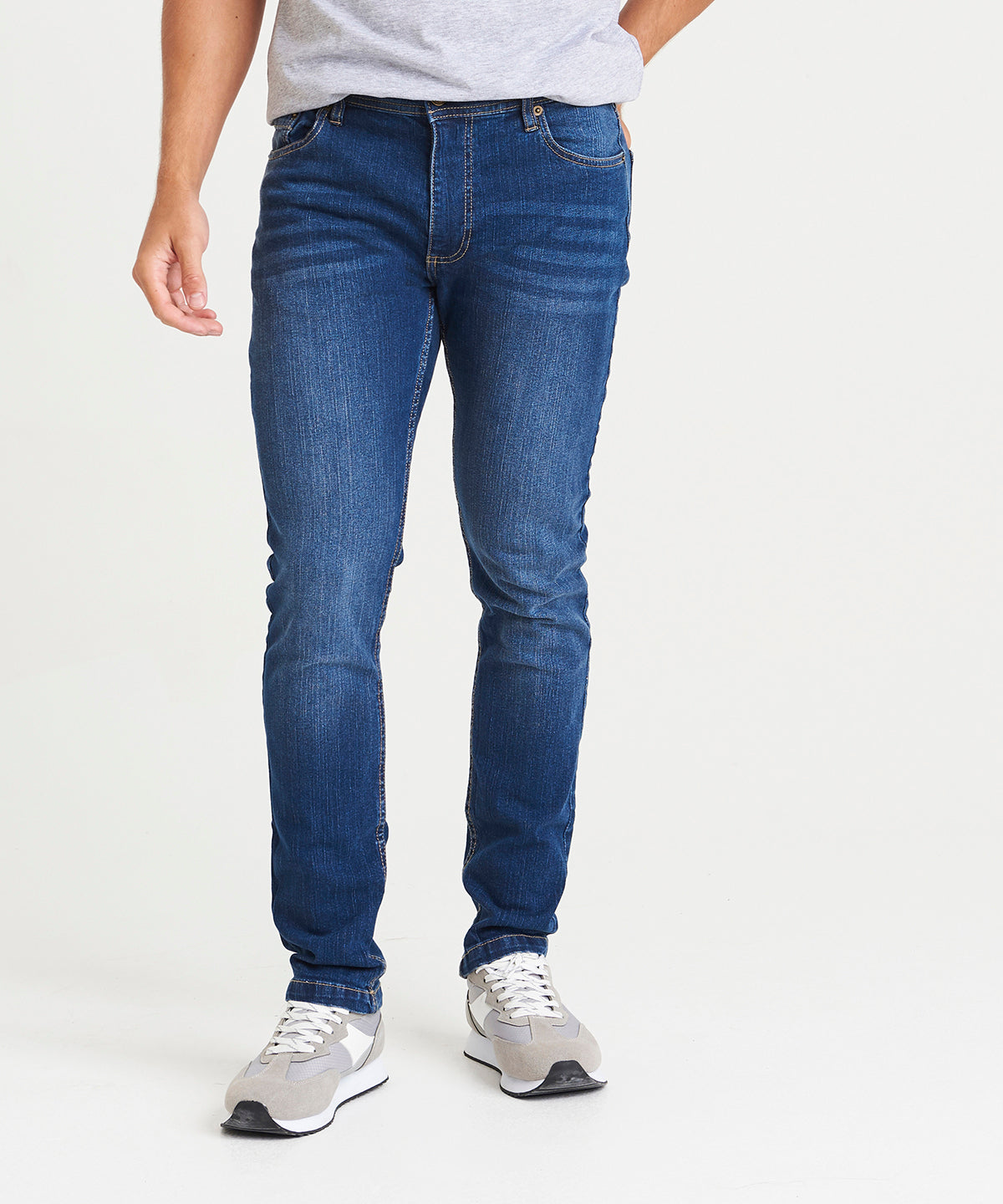 AWDis So Denim Max Slim Fit Stretch Jeans Trousers