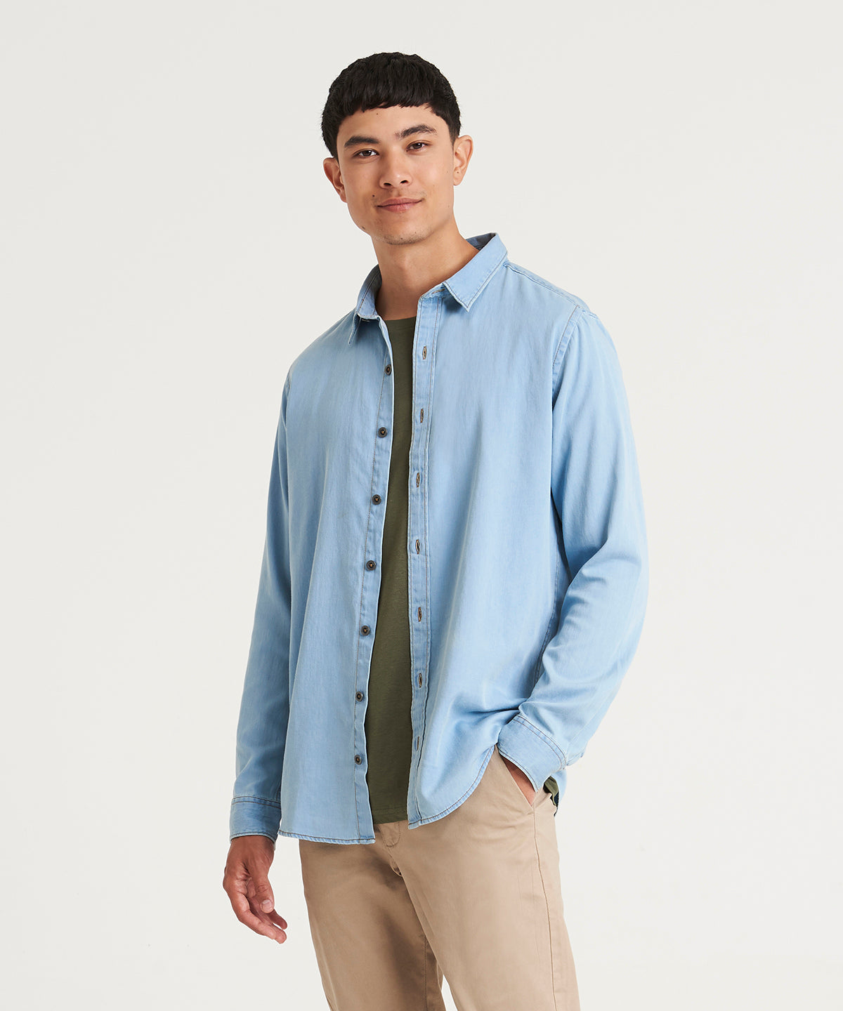 AWDis So Denim Jack Denim Shirt Classic Fit Modern Design