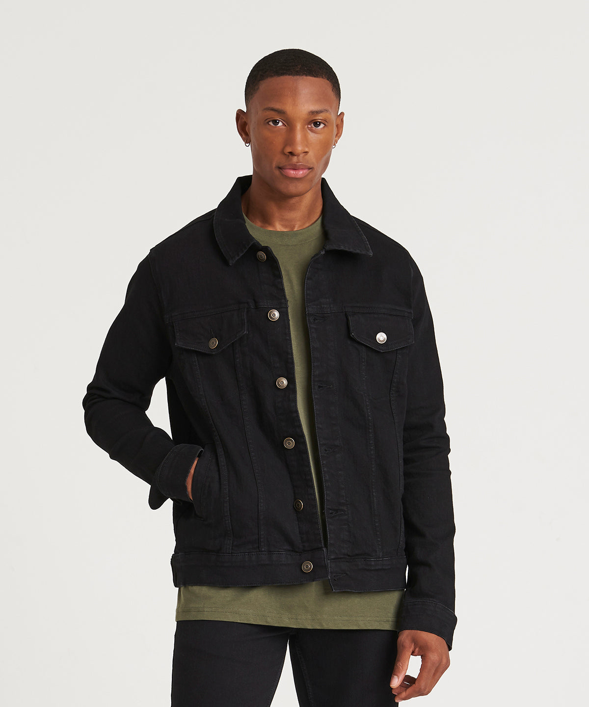 AWDis So Denim Noah Stretch Denim Jacket Mens Fashion Fit
