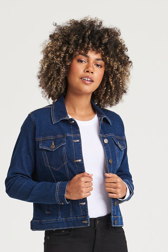 AWDis So Denim Womens Olivia Cropped Denim Jacket