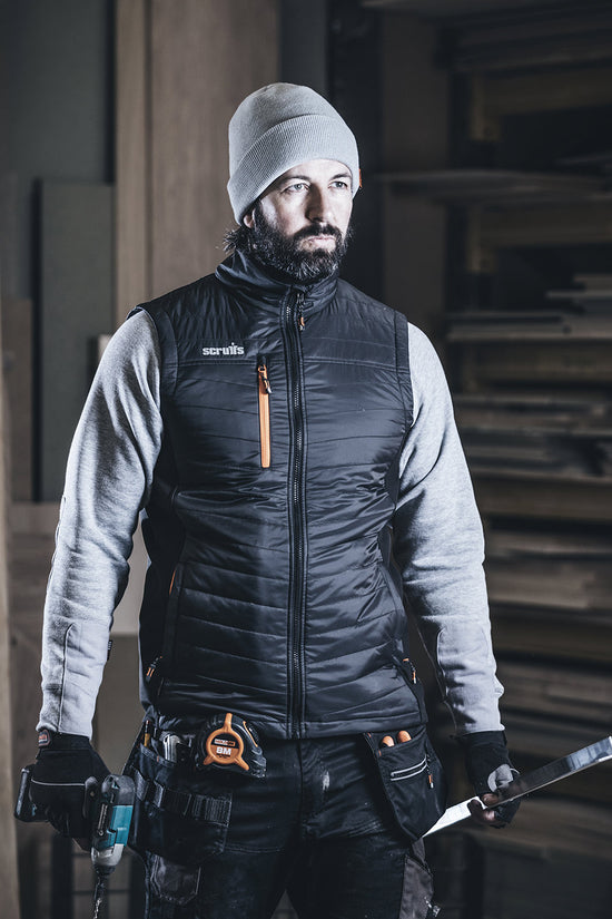 Black Insatherm Bodywarmer with Secure Pockets