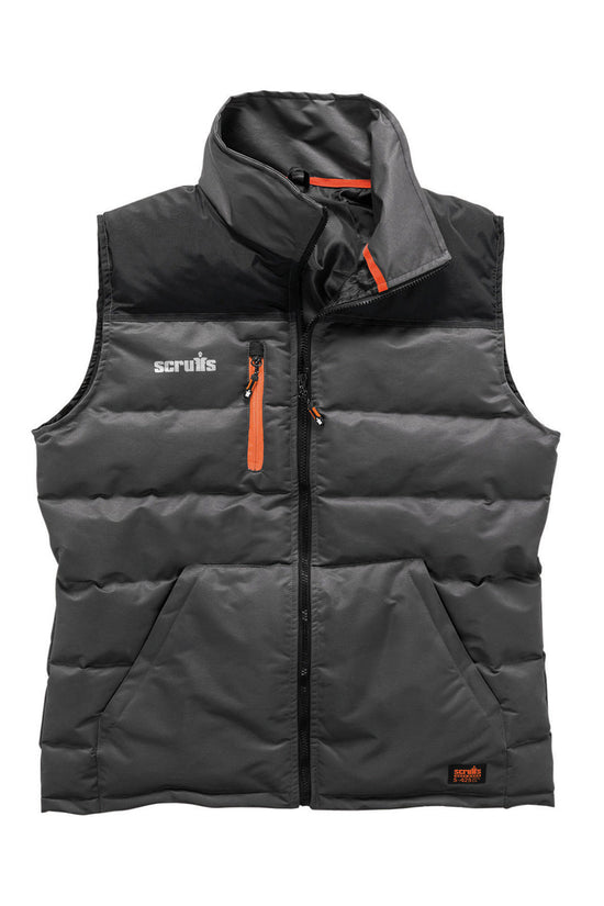 Durable Charcoal Worker Bodywarmer with Padded Design