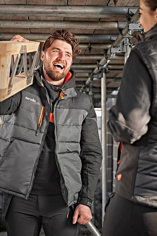 Durable Charcoal Worker Bodywarmer with Padded Design