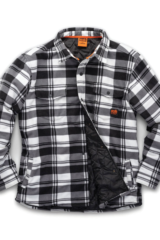 BlackWhite Worker Padded Checked Shirt Ultimate Comfort and Durability