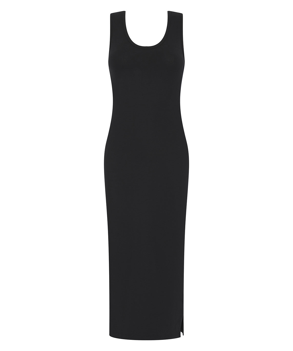 Black Racerback Midi Dress for Women