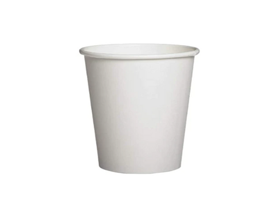 EcoFriendly Disposable Paper Drinking Cups 6oz Pack of 50 White Cups