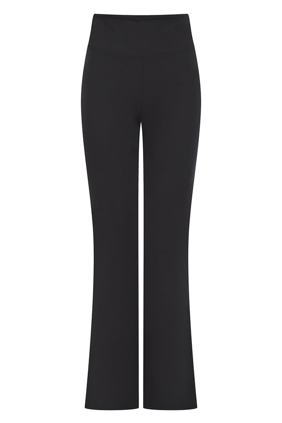 Black Womens Flared Leggings Stylish Comfortable