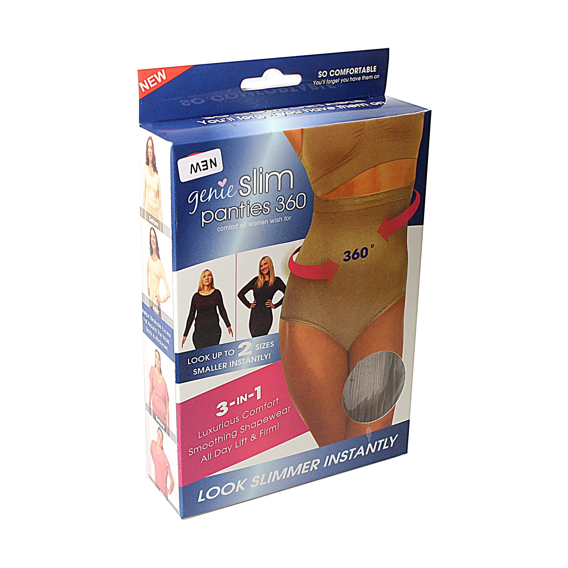 Genie Slim Panties 360 Degrees Assorted Colors and Sizes