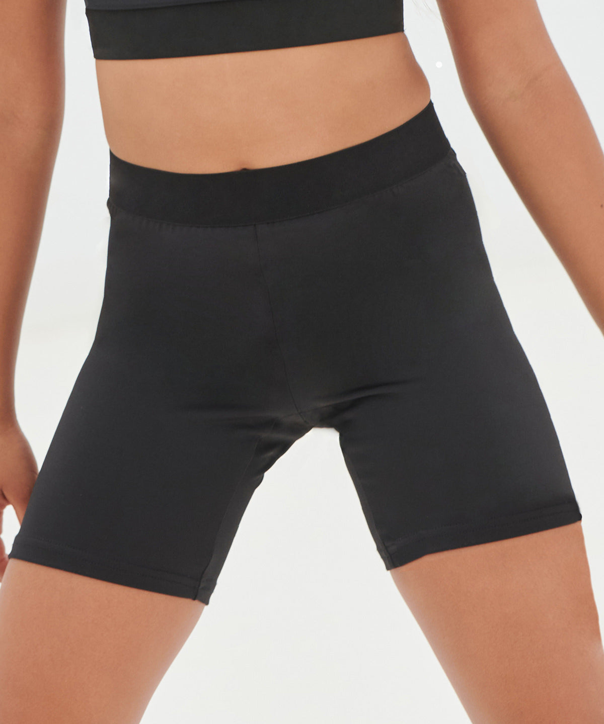 Trendy Black Kids Cycling Shorts for Fashionable Rides