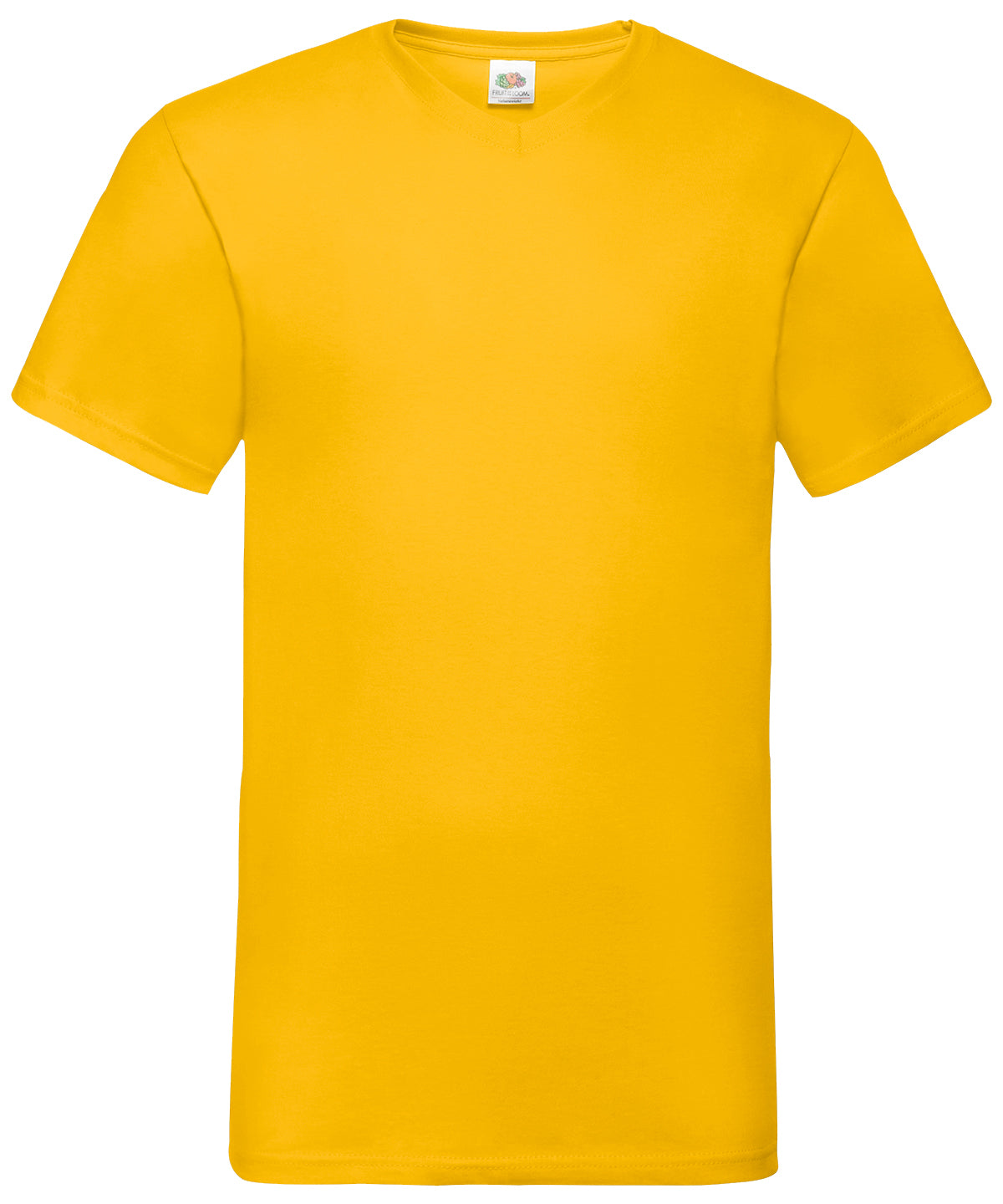 Mens Valueweight VNeck TShirts CottonLycra Rib Various Colors