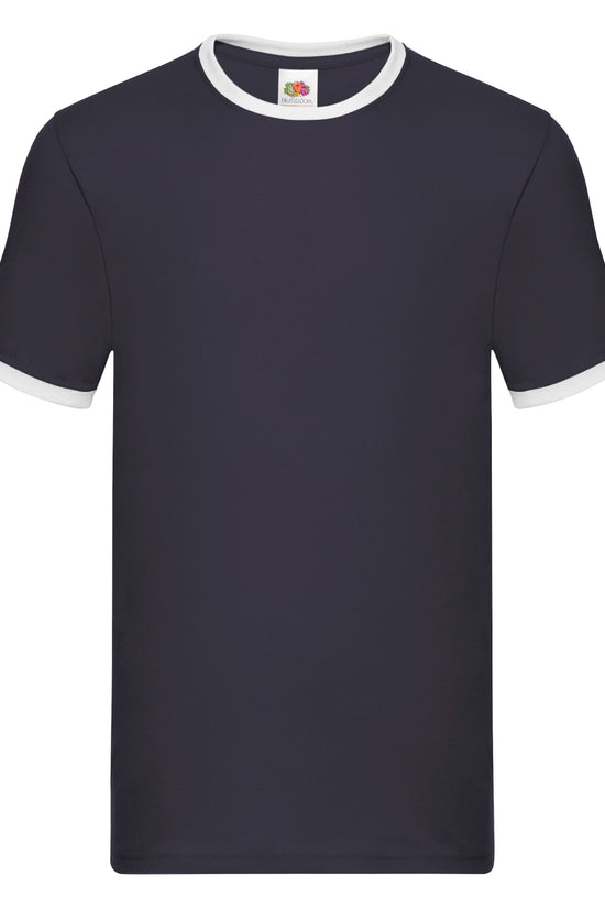 Contrast Crew Neck Ringer TShirt for Men MustHave Vests