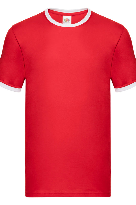 Contrast Crew Neck Ringer TShirt for Men MustHave Vests