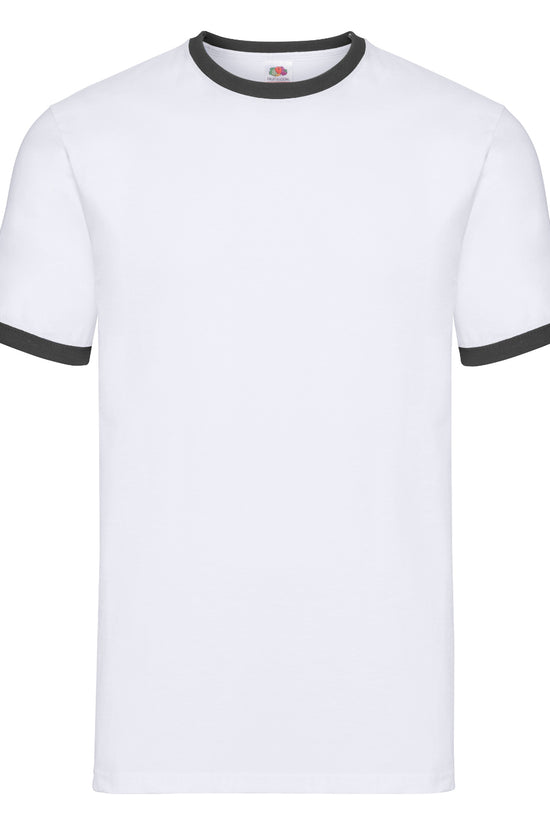 Contrast Crew Neck Ringer TShirt for Men MustHave Vests