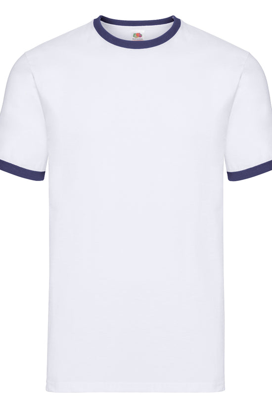 Contrast Crew Neck Ringer TShirt for Men MustHave Vests