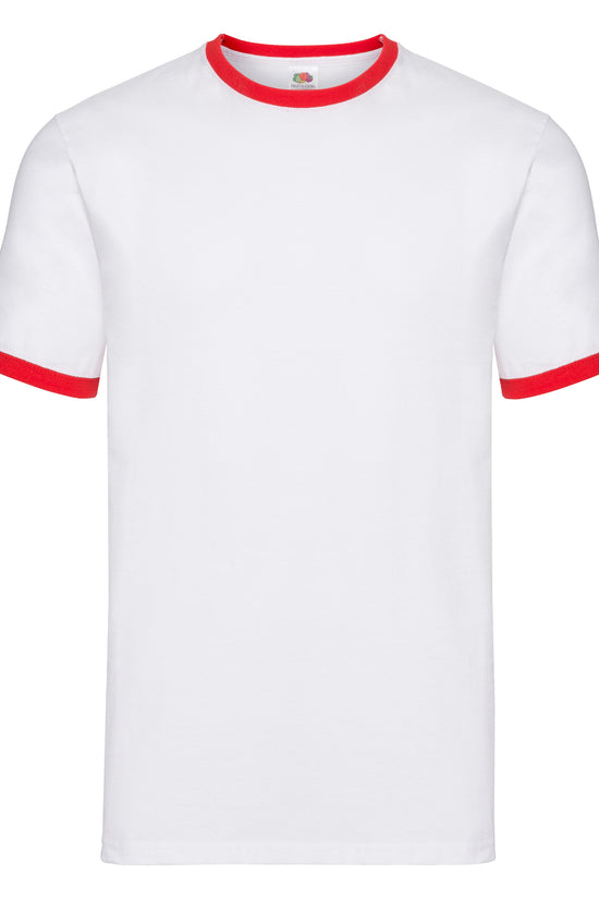 Contrast Crew Neck Ringer TShirt for Men MustHave Vests
