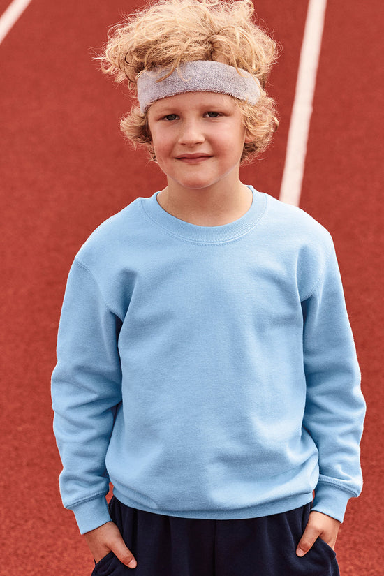 Kids Classic Setin Sweatshirt by Fruit of the Loom