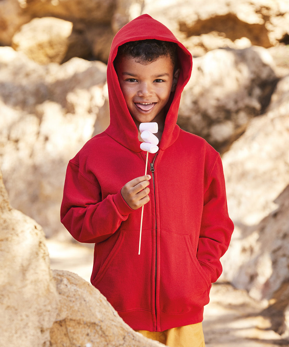 Kids Classic Hooded Sweat Jacket Fruit of the Loom Hoodies