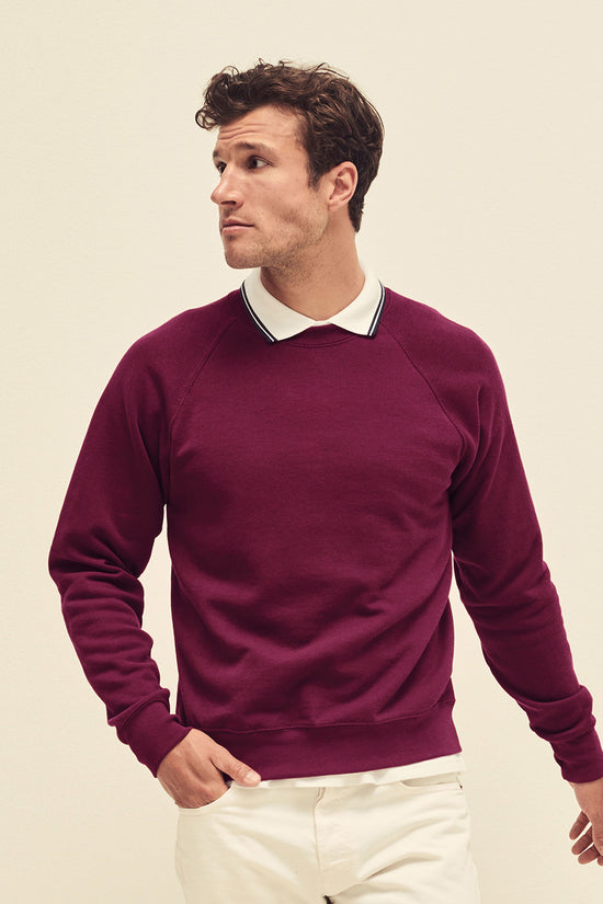 Classic 8020 Raglan Sweatshirt for Men Plus Size
