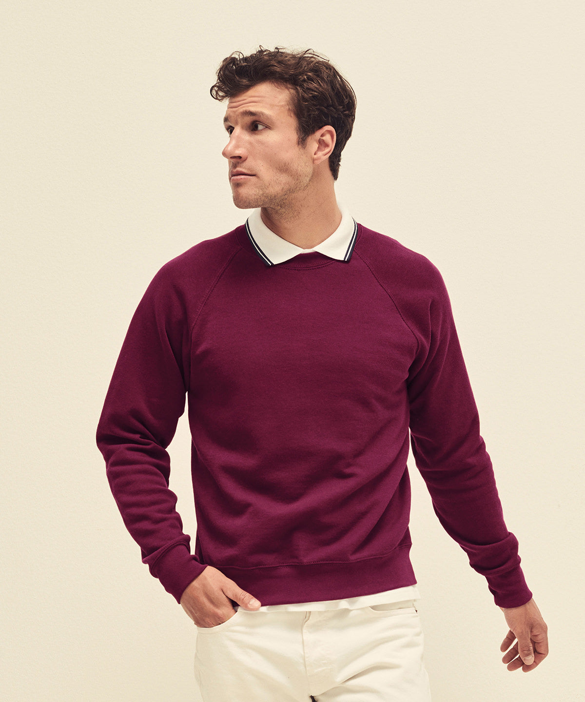 Classic 8020 Raglan Sweatshirt for Men Plus Size