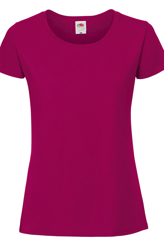 Womens Ringspun Premium TShirt Fruit of the Loom Iconic 195