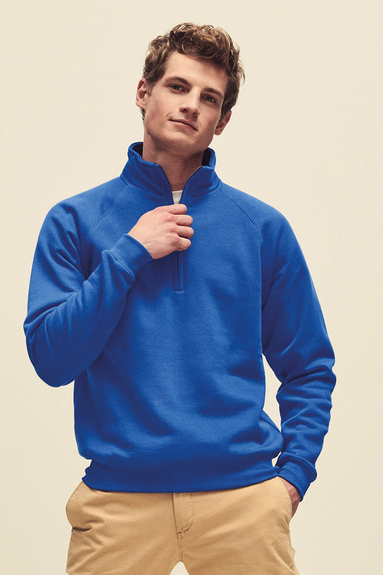 Premium Zipneck Sweatshirt for Men Fruit of the Loom 7030 Sweatshirts