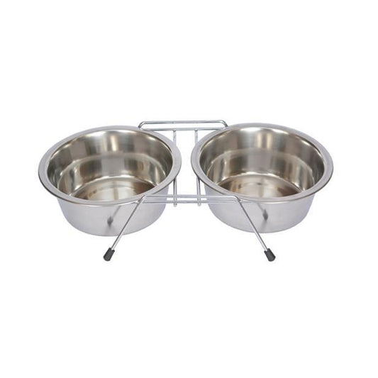Stainless Steel Double Diner 3qt with 2 Bowls
