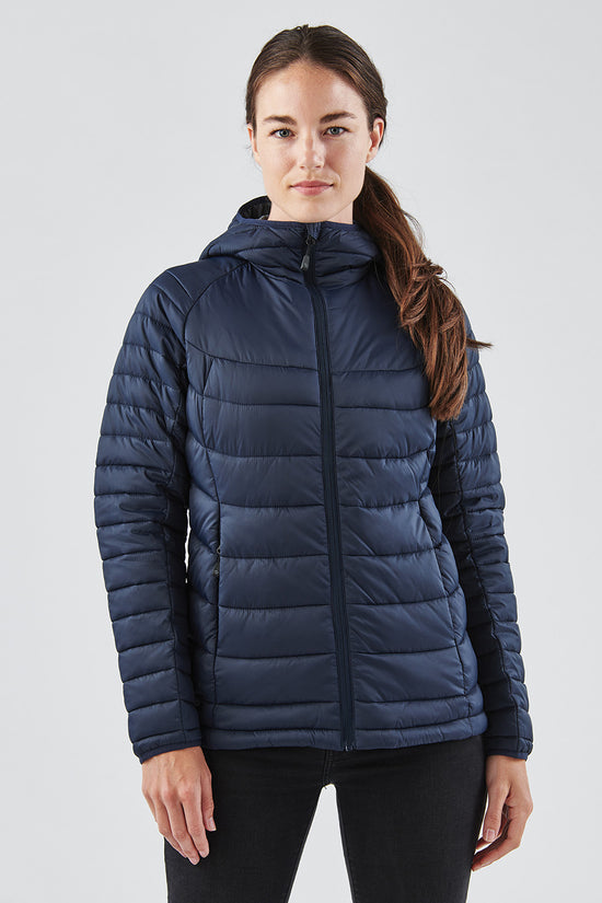 Womens Stavanger Thermal Shell Jacket PFCFree Packable Hooded