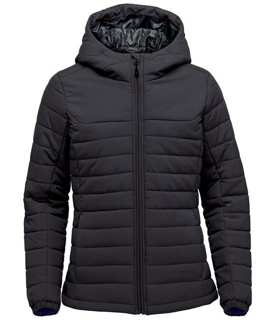 Womens Nautilus Quilted Hooded Jacket WeatherResistant Style