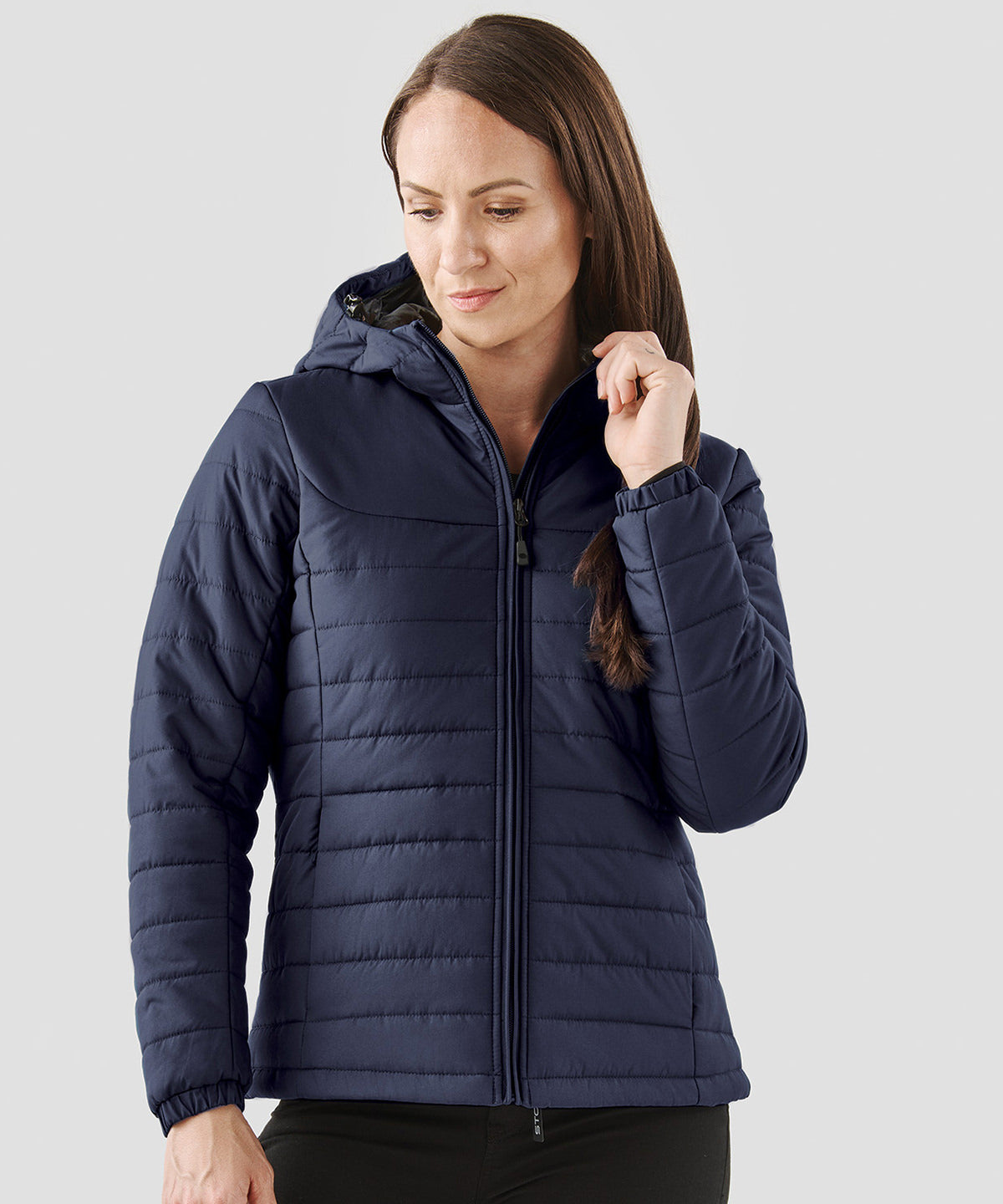 Womens Nautilus Quilted Hooded Jacket WeatherResistant Style
