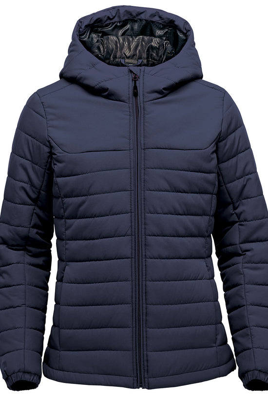 Womens Nautilus Quilted Hooded Jacket WeatherResistant Style