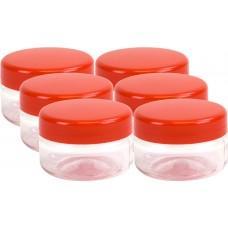 Durable Plastic Pet Food Storage Jars 50 ml Pack of 6