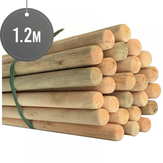 Durable Wooden Stick for Multipurpose Cleaning 120cm Length